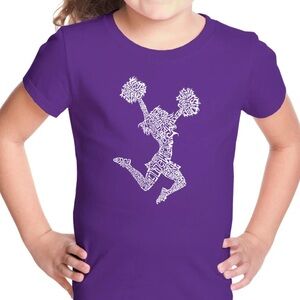 Purple Cheerleader Graphic Tee